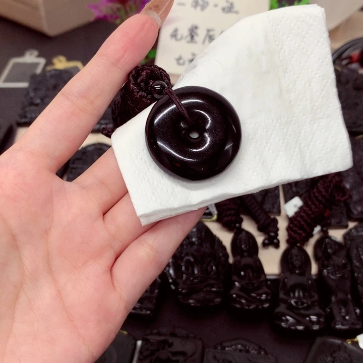 天然a货钢琴黑挂件