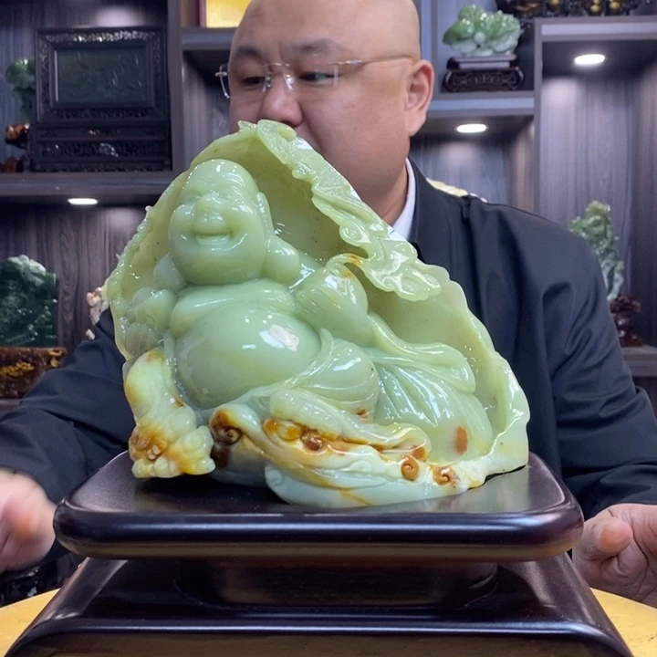 蛇纹石玉（覆膜）珠宝奇石未镶嵌落****8