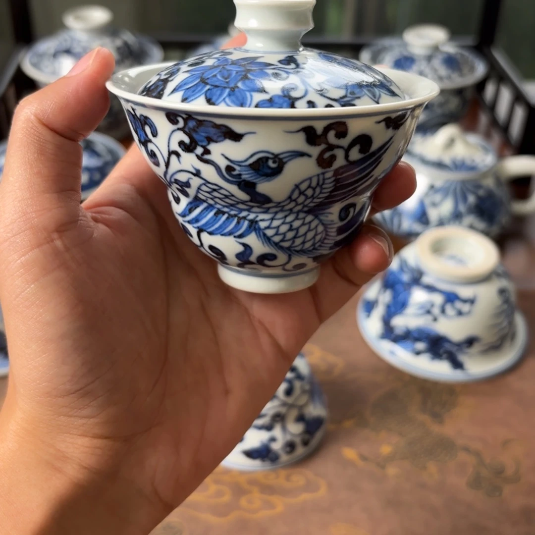 摆件景德镇手绘茶器