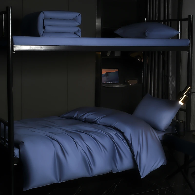 #学生宿舍六件套#100支长绒棉#床单床套枕套被芯床垫枕芯带包装袋