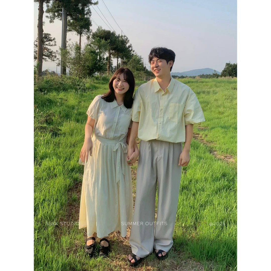 KMZY/KMZY山_山【星辰少女】微胖韩系气质宽松挡片式系带绑绳连衣裙