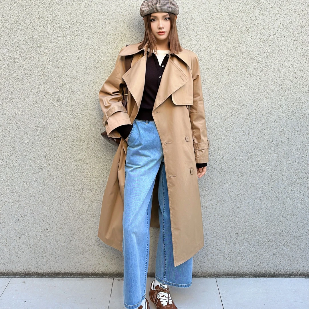 AMASS/阿玛施2025早春新款百搭休闲质感通勤直筒牛仔裤女510010