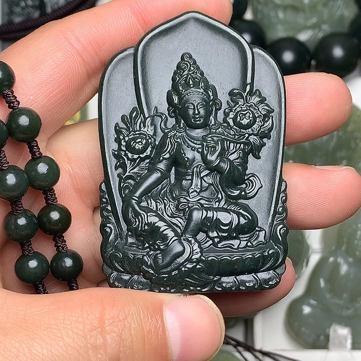 和田玉（青玉）未镶嵌颈饰