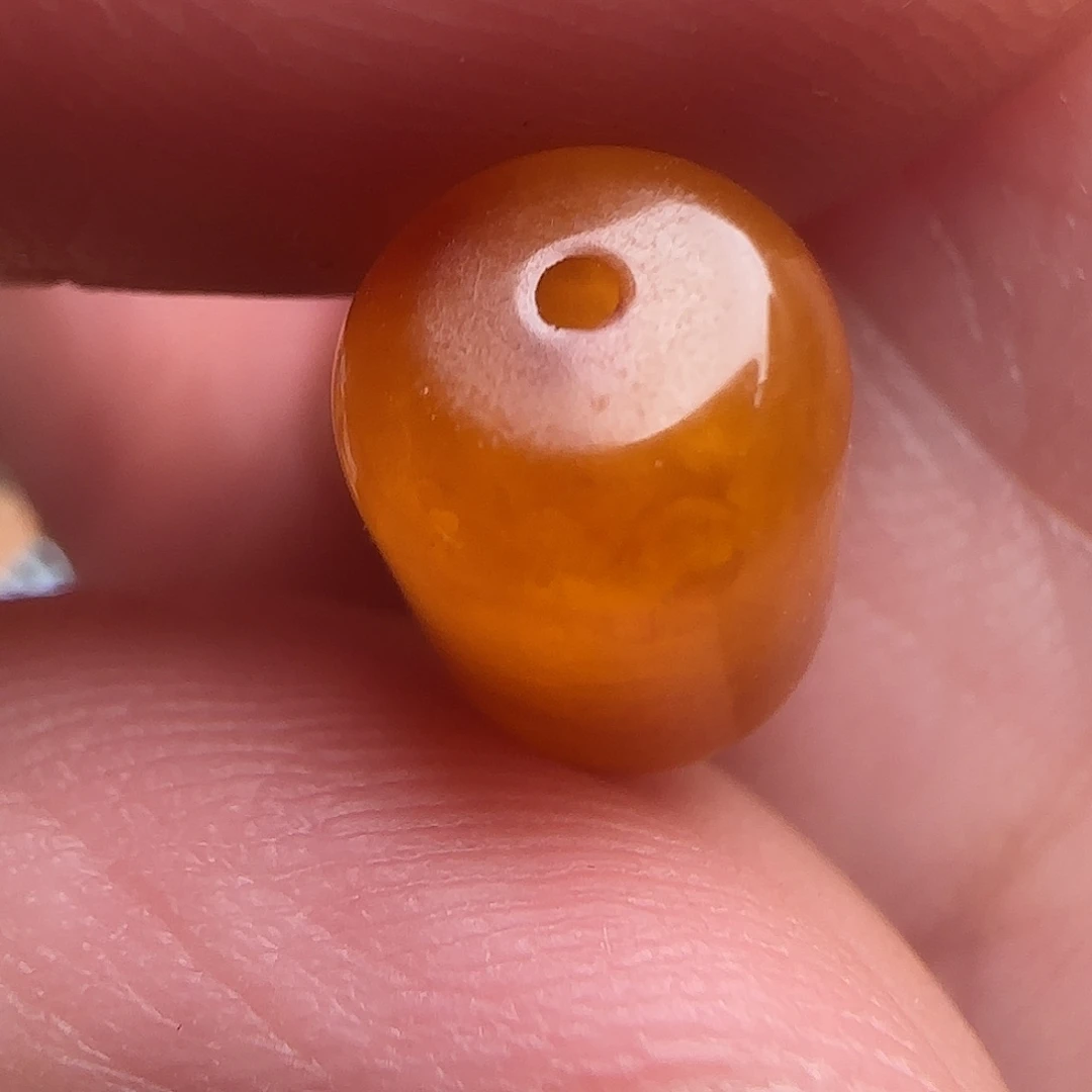 琥珀未镶嵌颈饰11x8西亚回流老蜡