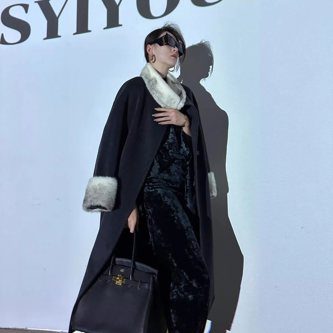 YUASYIYOUWISH [X Y] | “一件出门2.0”设计师版型十字貂大衣