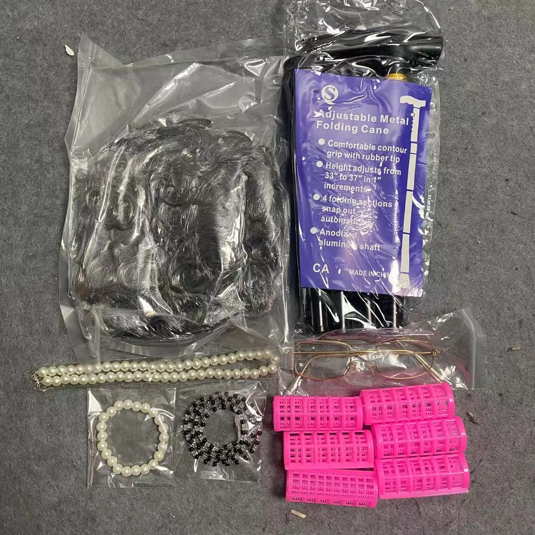 G区02 DIY户外旅行装备眼镜假发组合套装