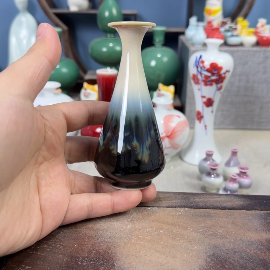 陶瓷手工小花器摆件
