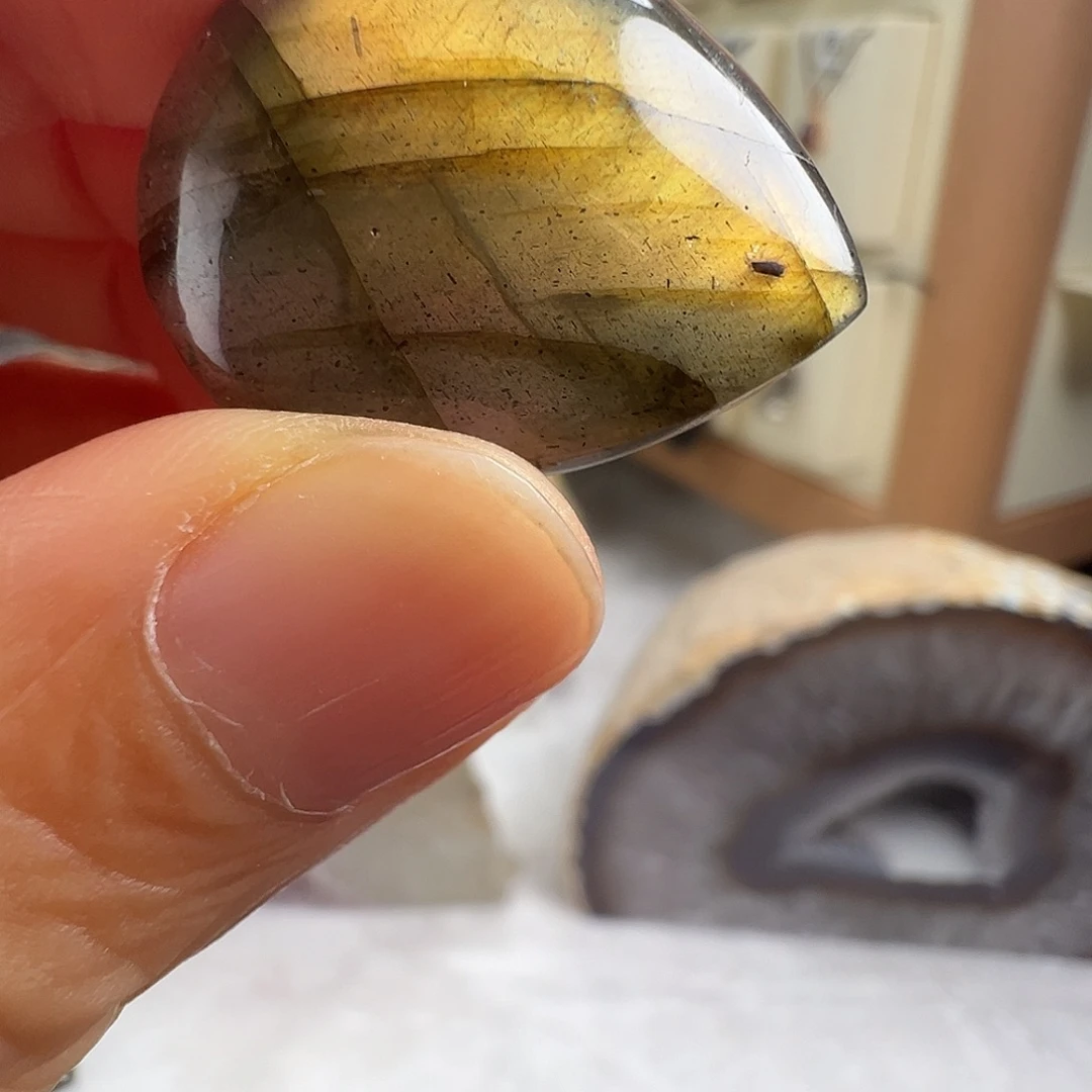 银S925镶嵌长石颈饰天然灰月光石