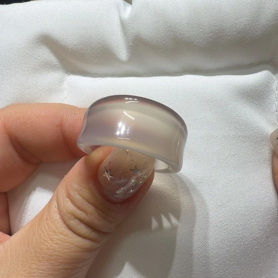 玛瑙/玉髓未镶嵌戒指港21/不退换