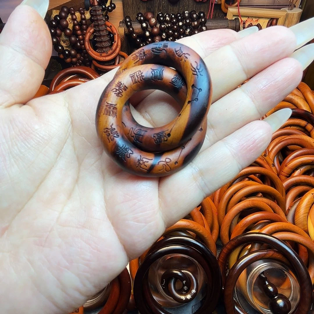 木桃木25圈口乾坤圈微瑕不退不换带雷焦