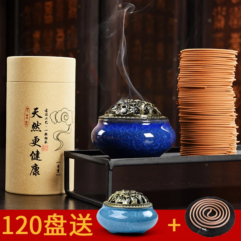 檀香蚊香驱蚊驱虫家用室内熏香除臭卫生间香薰专用卧室厕所置物架