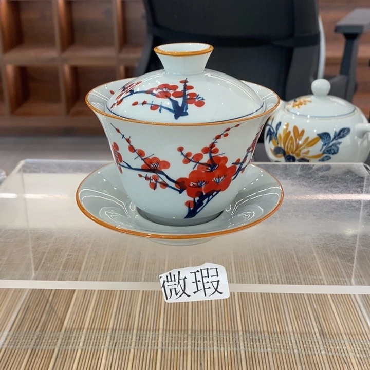 釉下老陶泥手工绘制