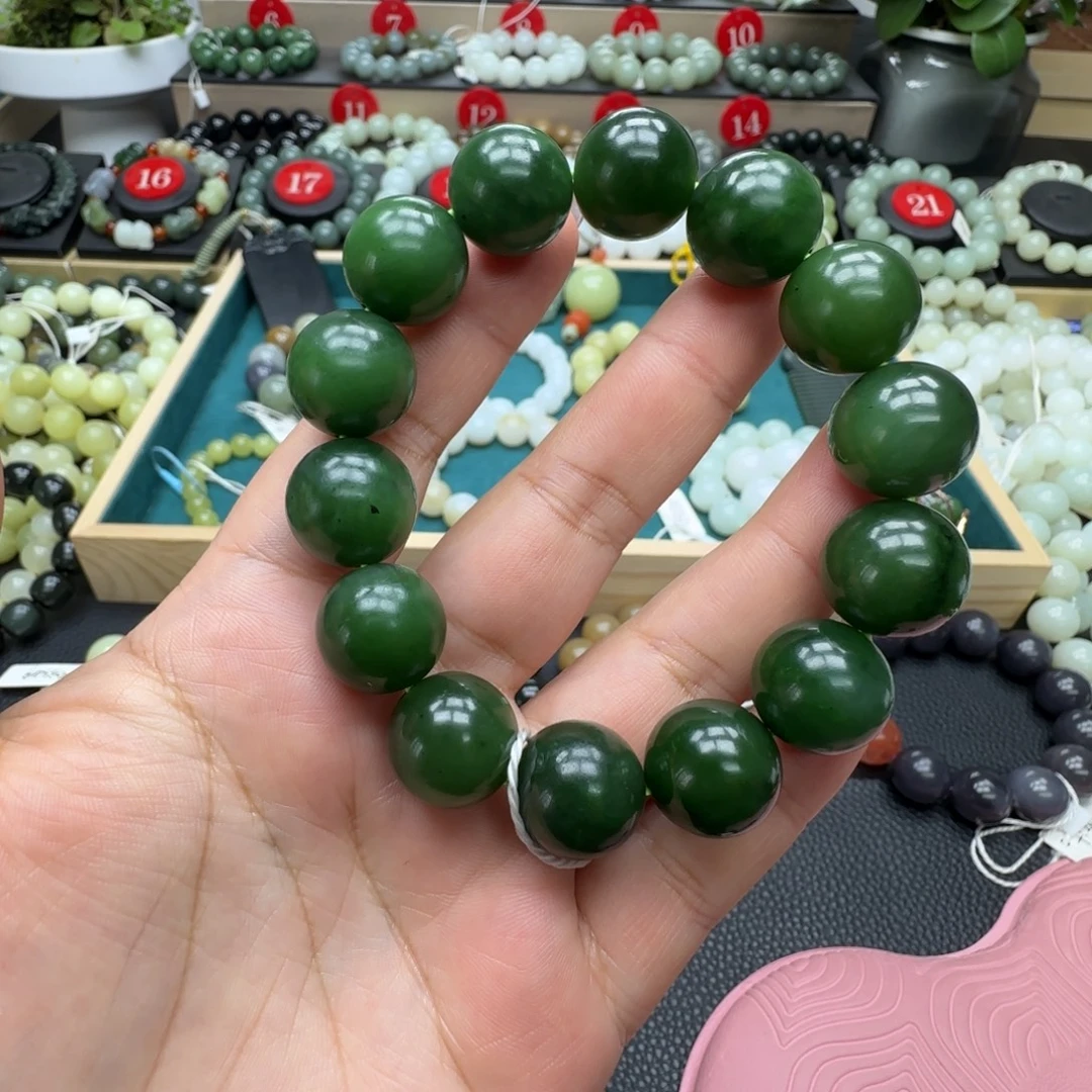 和田玉未镶嵌手链16