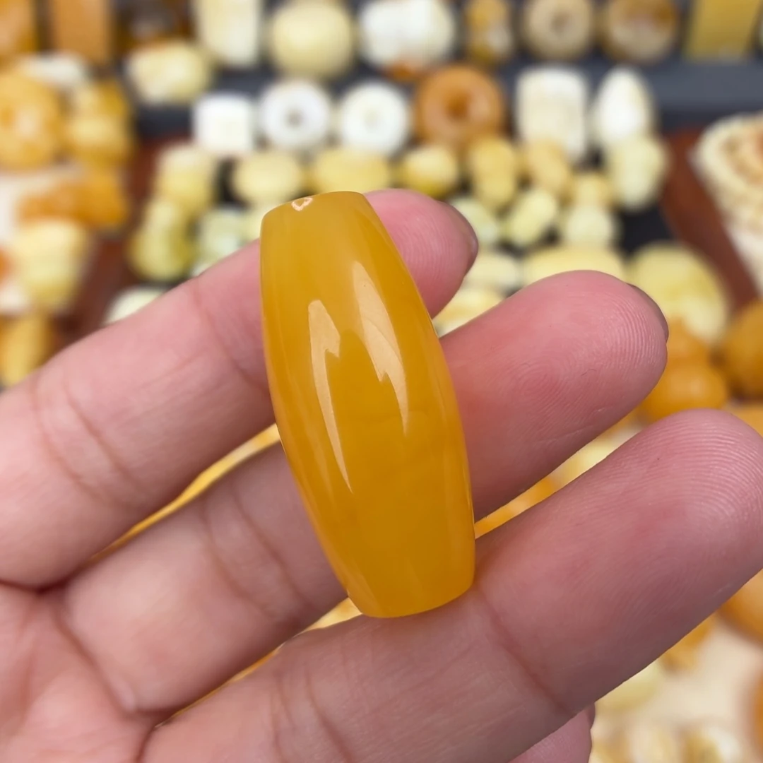 蜜蜡未镶嵌吊坠(不含链)长枣珠