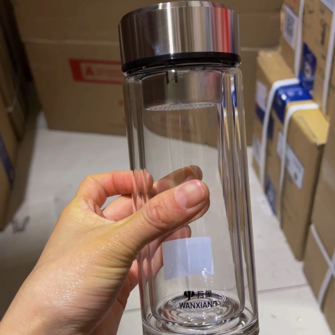 V928双层玻璃杯340➕杯套