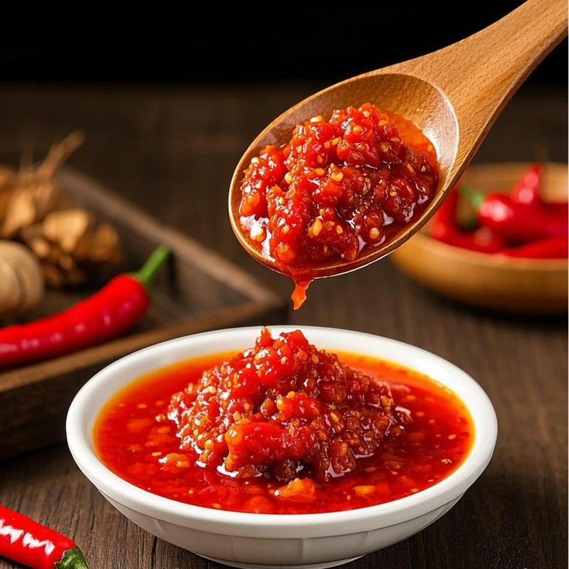 辣椒酱拌饭菜红辣椒酱菜剁椒下饭神器炒菜专用香辣酱40g*6袋小包