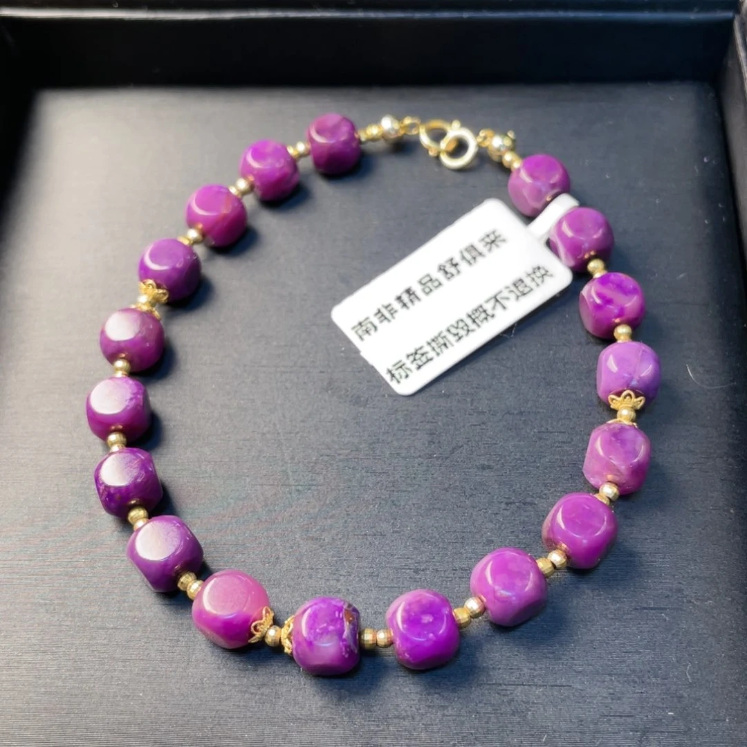 苏纪石（舒俱来）18K金镶嵌手串