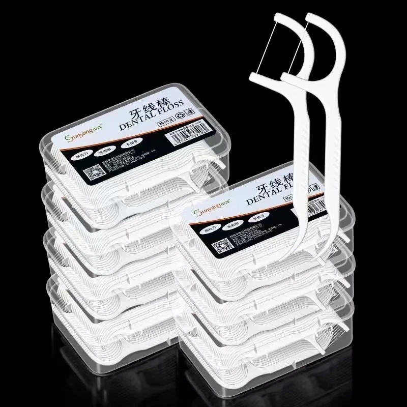 【拍五送一】高弹力超细牙线便携家庭装一次性牙线棒洁牙顺滑
