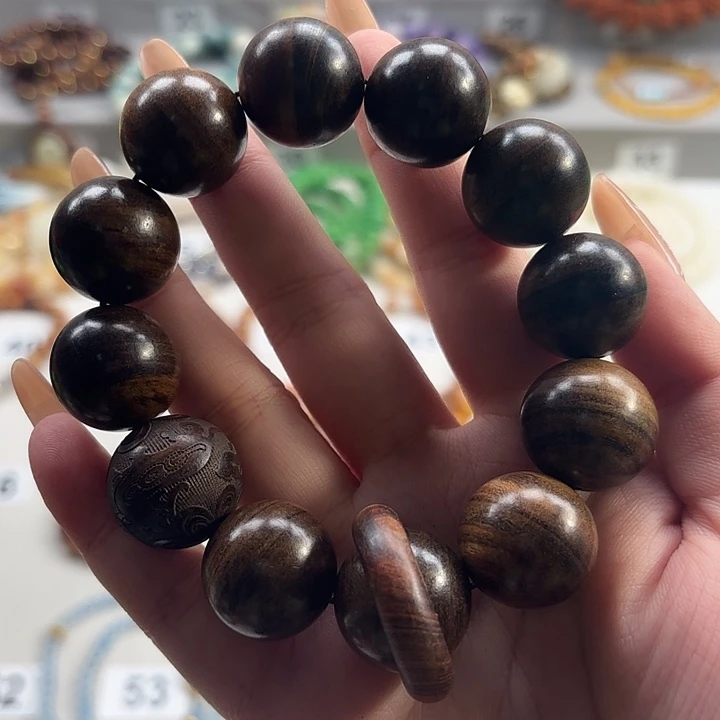 菩提根/象牙果吊坠黑色