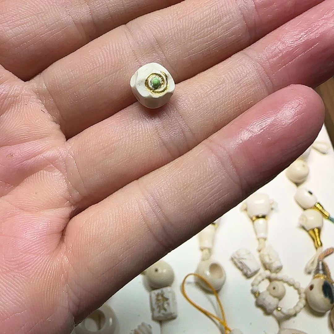 低***Q木猛犸牙日月星辰珠