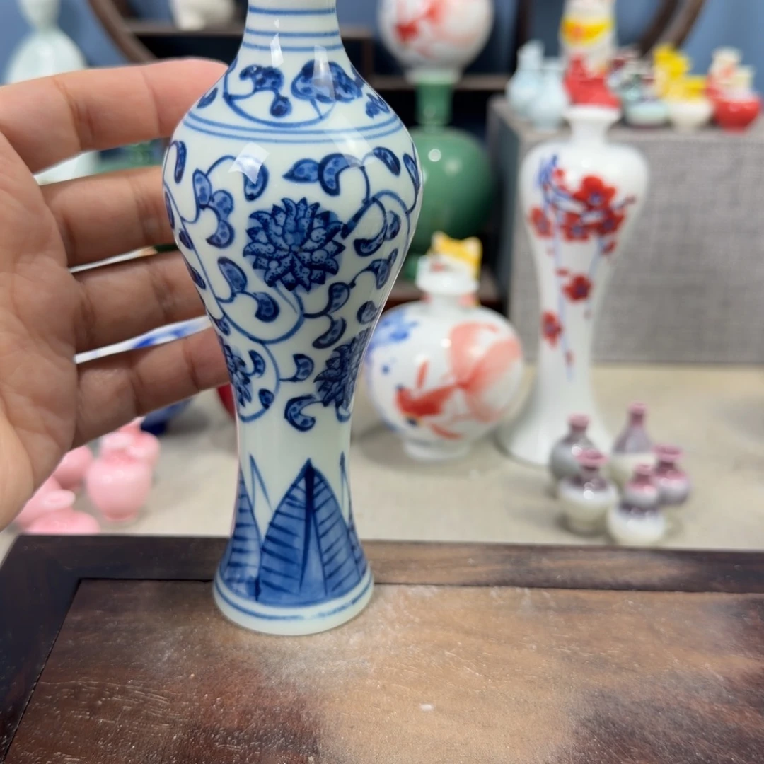 陶瓷手工小花器摆件