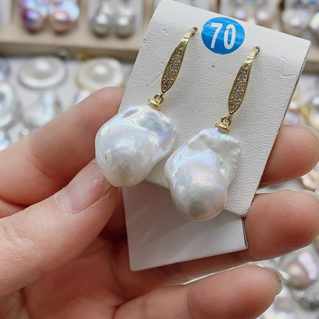 【闪购商品】淡水珍珠耳饰银S925镶嵌