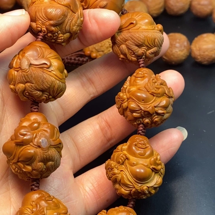 冷***风橄榄核手串/手链弥勒手串
