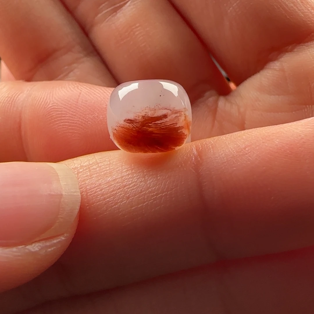 南红玛瑙未镶嵌冰飘老型：10.4x8.6特色老型 干净