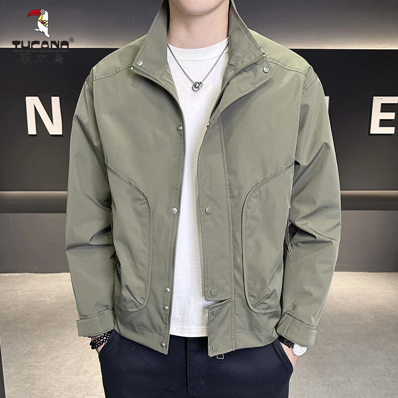TUCANO/啄木鳥男士男装立领工装时尚潮流夹克外套百搭档次帅春秋