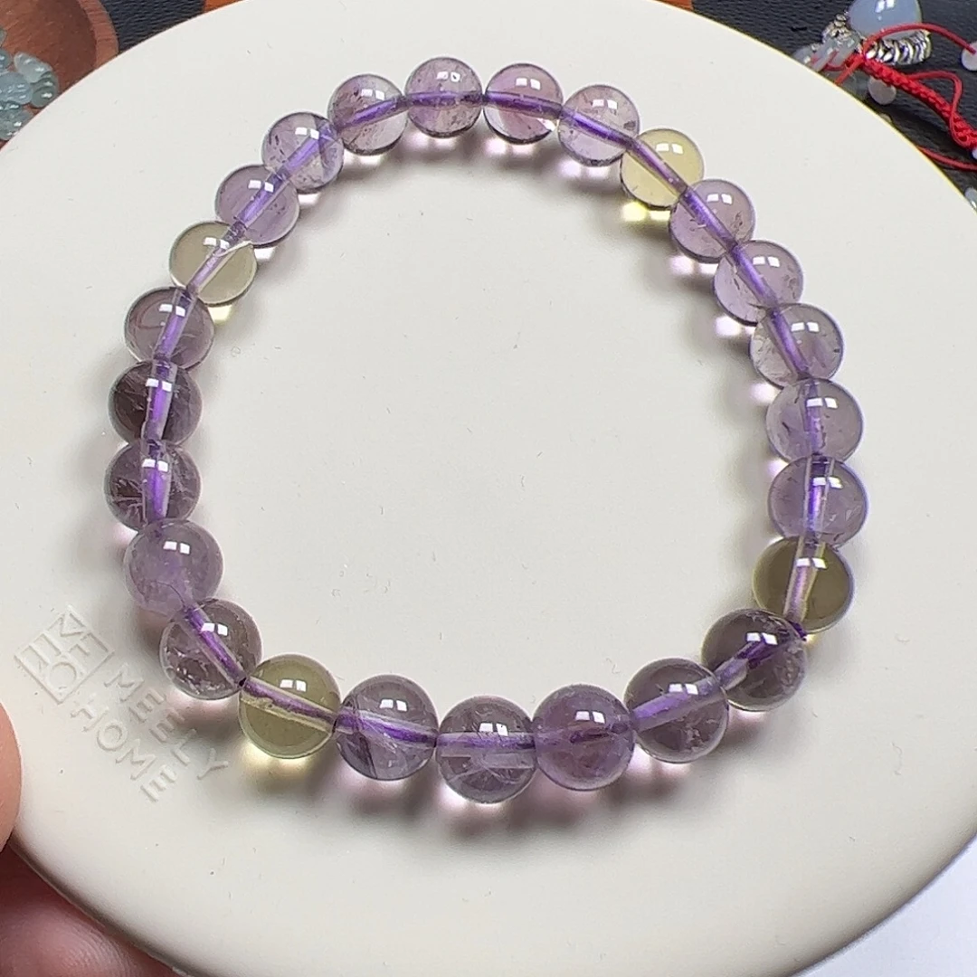 手链烟晶银S925镶嵌水晶手串未镶嵌