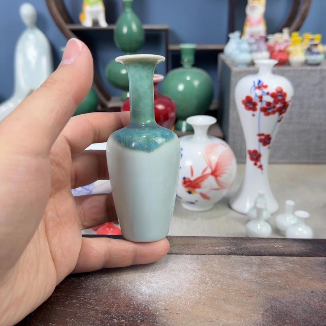 陶瓷手工小花器摆件