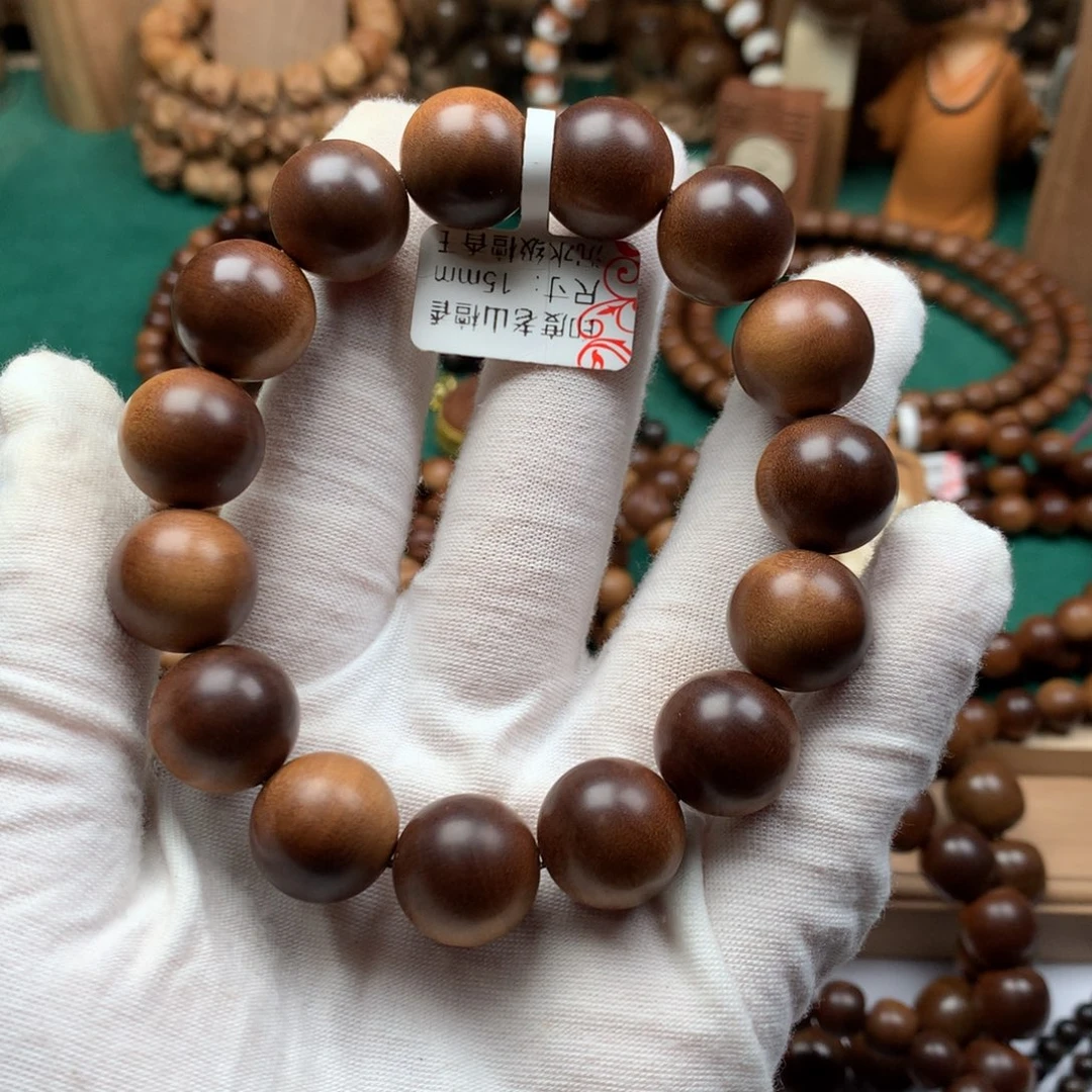 檀香木手串/手链L*C老山檀香1.5沉水供奉料