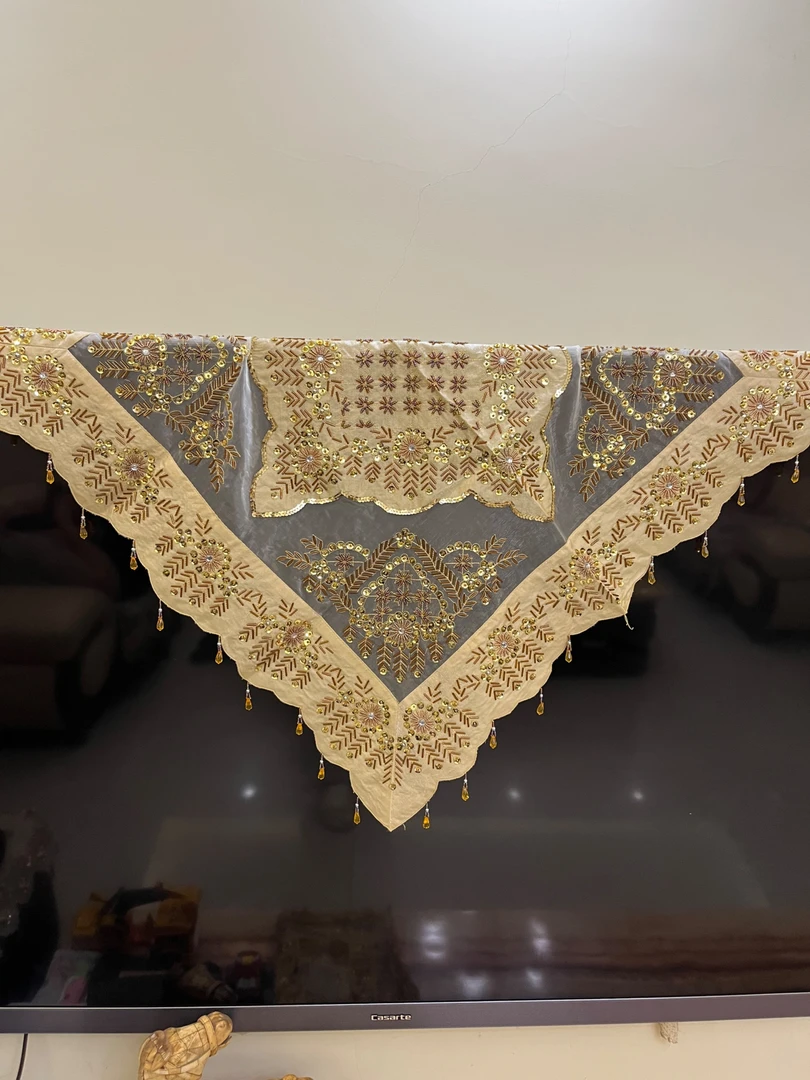 手工串珠重工盖巾家用创意置物卧室装饰盖布