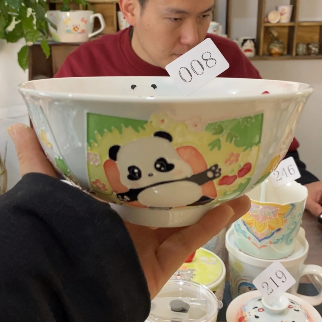 瓷片景德镇釉下彩手绘