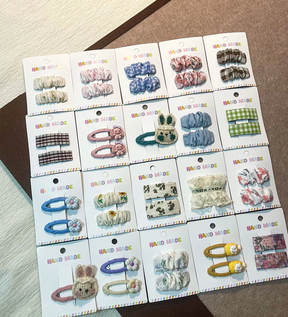 ZB专拍 NO退NO换  手工发夹可爱甜美少女刘海夹儿童BB夹发卡发饰