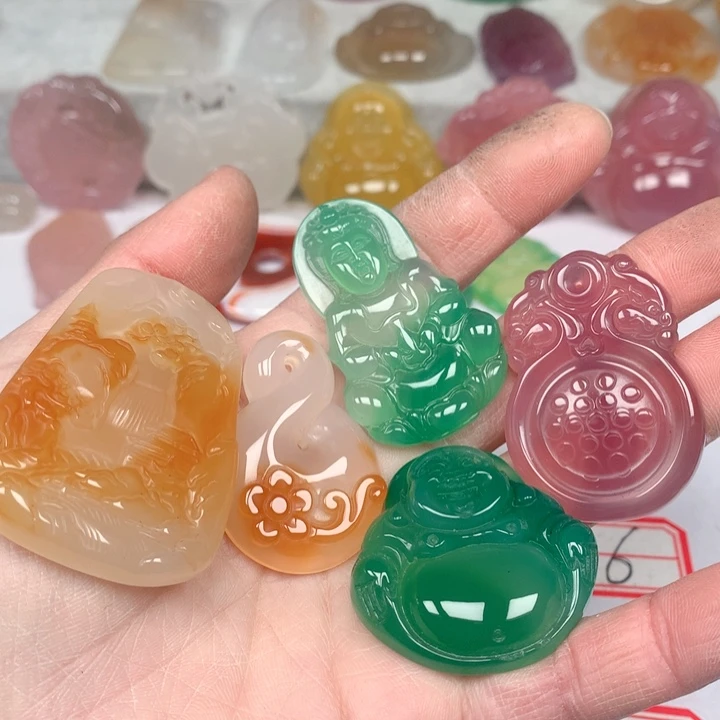 玛瑙/玉髓颈饰未镶嵌好***歌