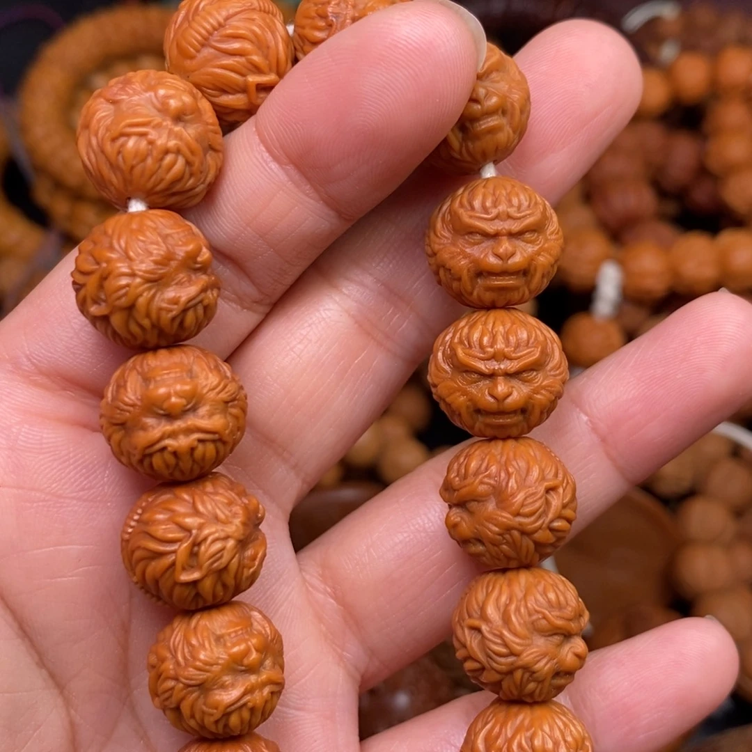 菩提籽类橄榄猴头核桃雕刻手串手链项链