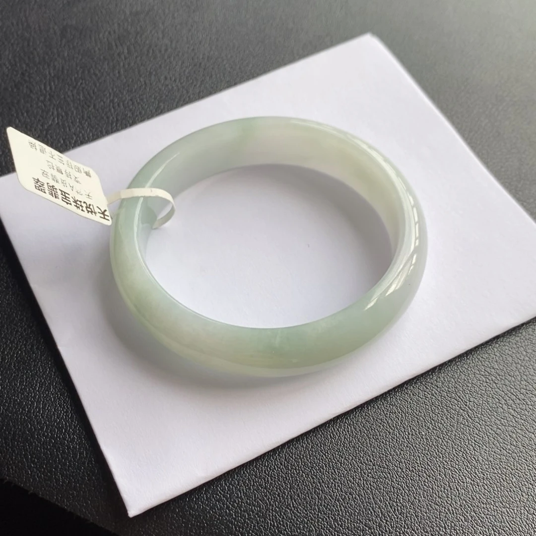 翡翠手镯未镶嵌8号54.3-50.3-13.2-7贵妃