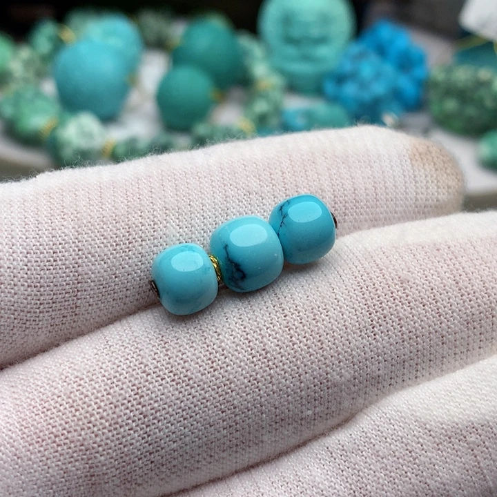 绿松石未镶嵌珠宝奇石8mm