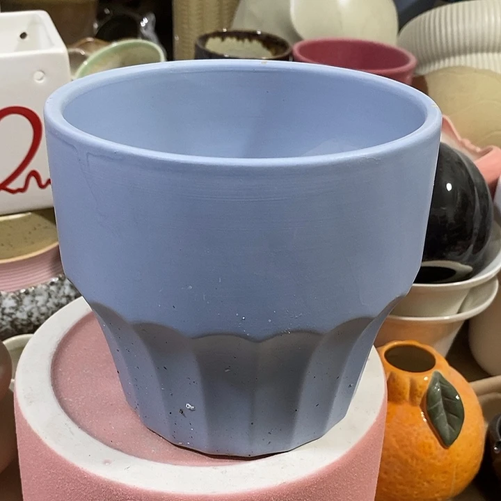 摆件陶陶盆有孔 瑕疵介意勿拍