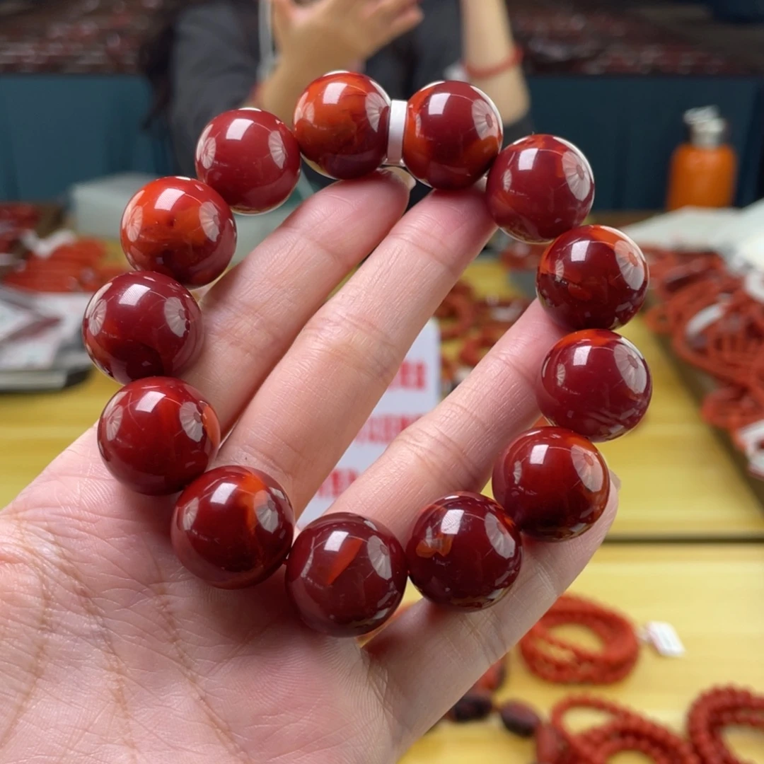 南红玛瑙未镶嵌18mm 多样性发一