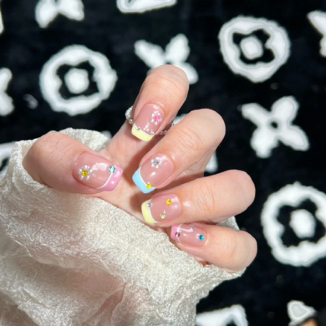 【花】——GOLDEN纯手工穿戴可拆卸光疗美甲