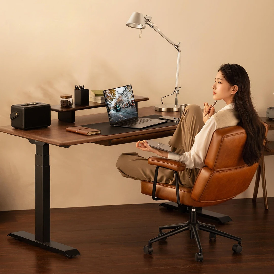 诗维克家用轻奢复古电脑椅舒适久坐书桌椅书房办公椅卧室椅化妆椅