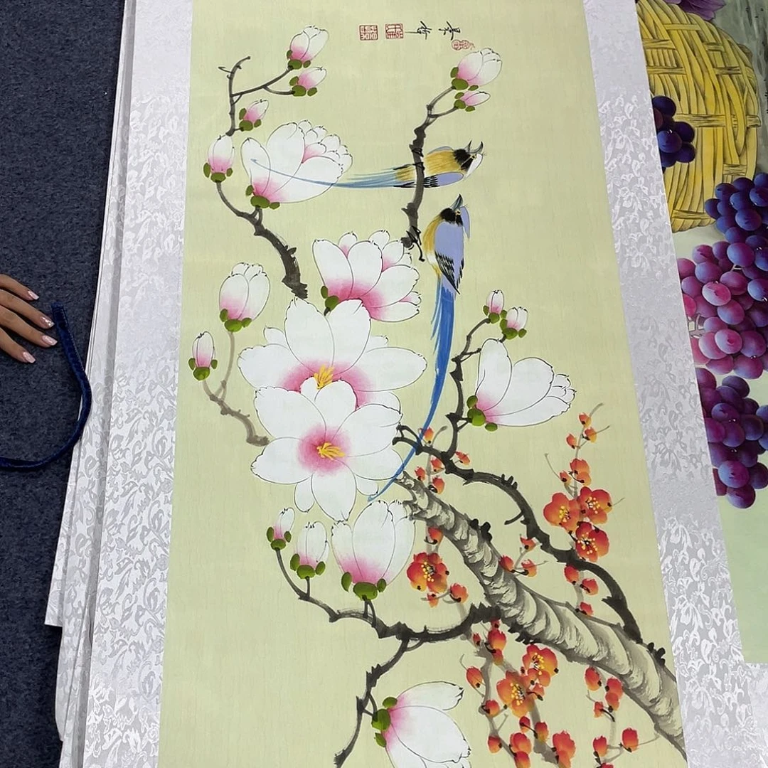 国画作品小姐姐放漏…
