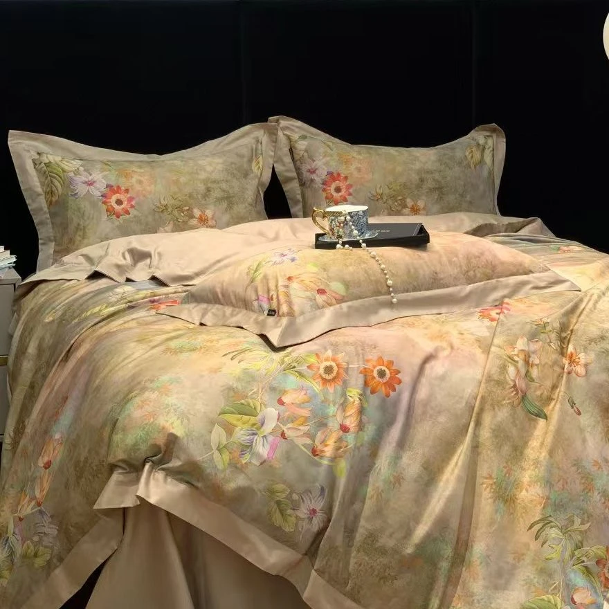 POCKET PIG/布袋猪高支高密【嫣然】纯棉全棉四件套套件