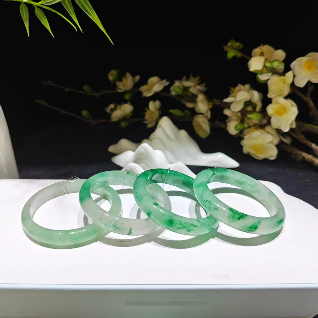 【玲姐珠宝】天然非洲翠手镯 绝美冰透 多样性发其一 1