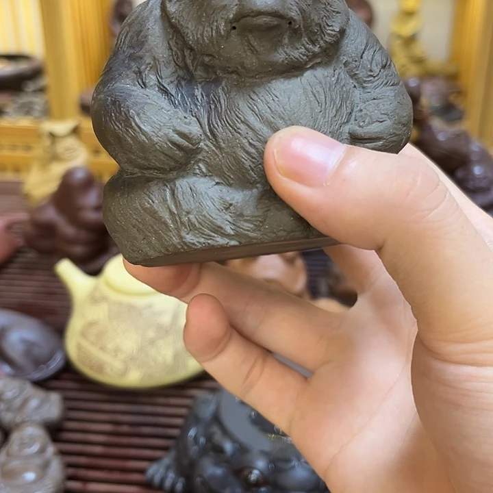 紫砂茶宠用****9紫砂大猴茶宠摆件