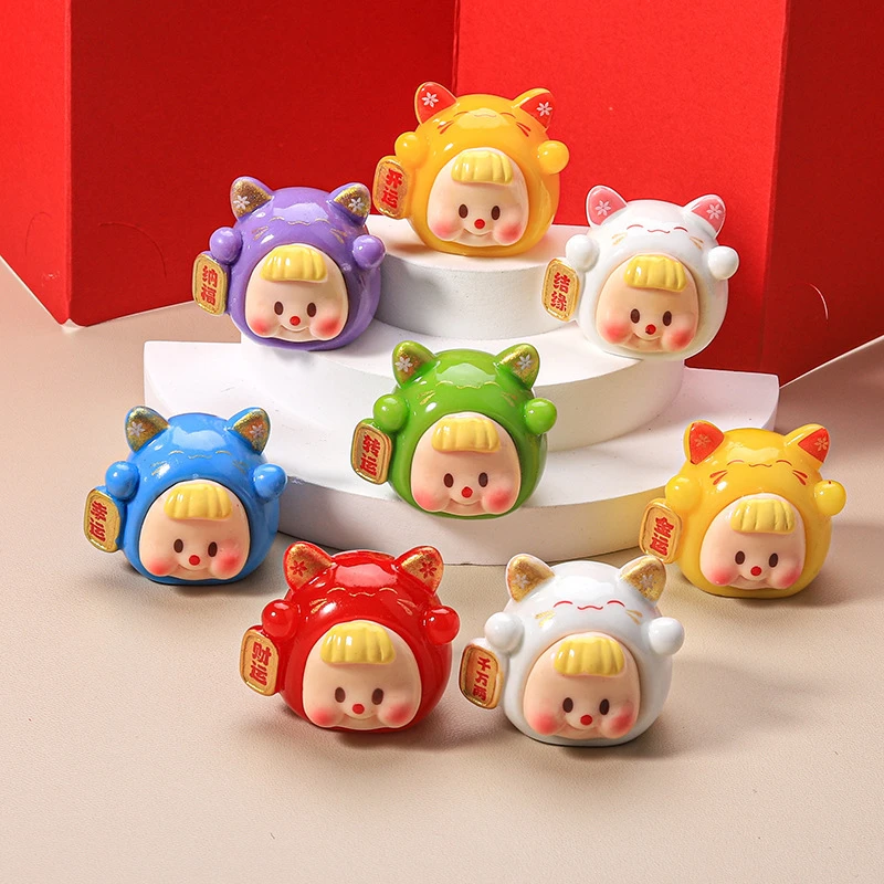 【九宫格】招财猫开运多妹diy树脂摆件