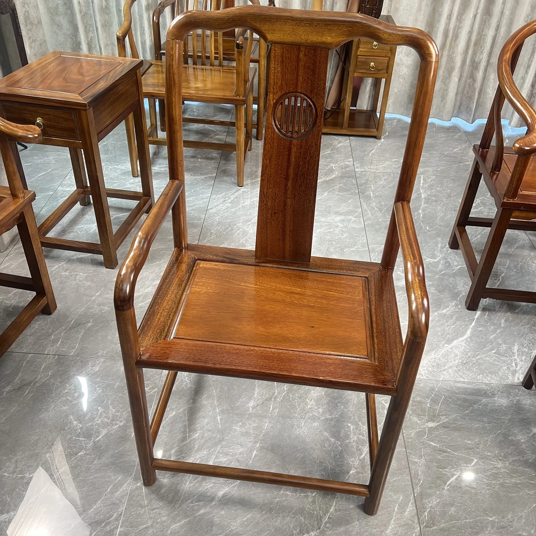 【巴西黄檀绿心檀浩然主椅】新中式茶桌主人椅办公椅会客椅（包 邮）