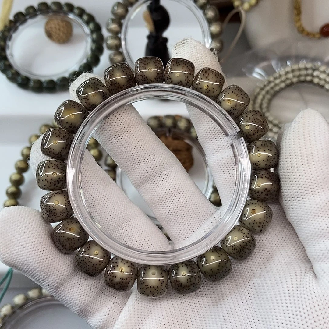 星月菩提手串11粉冰透36